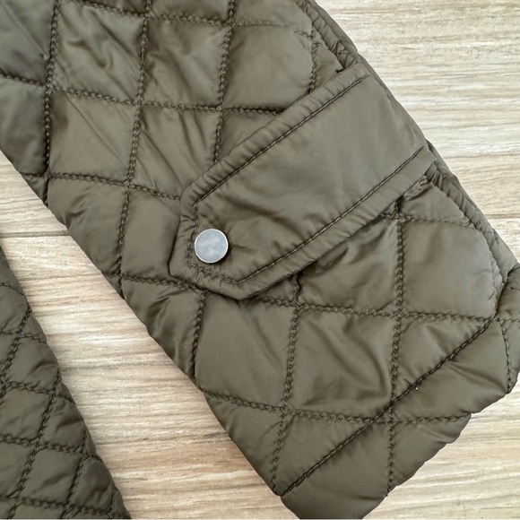 Zara Woman Quilted Olive Puffer Jacket - Picture 9 of 15
